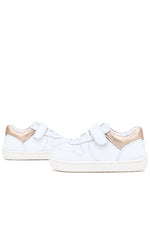 Rakerplus Bob Hakiki Deri Beyaz Nubuk Bakır Cırtlı Bebek Sneaker Ayakkabı