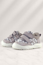 Rakerplus Schaggy Hakiki Deri Bej Desenli Bebek Spor Ayakkabı