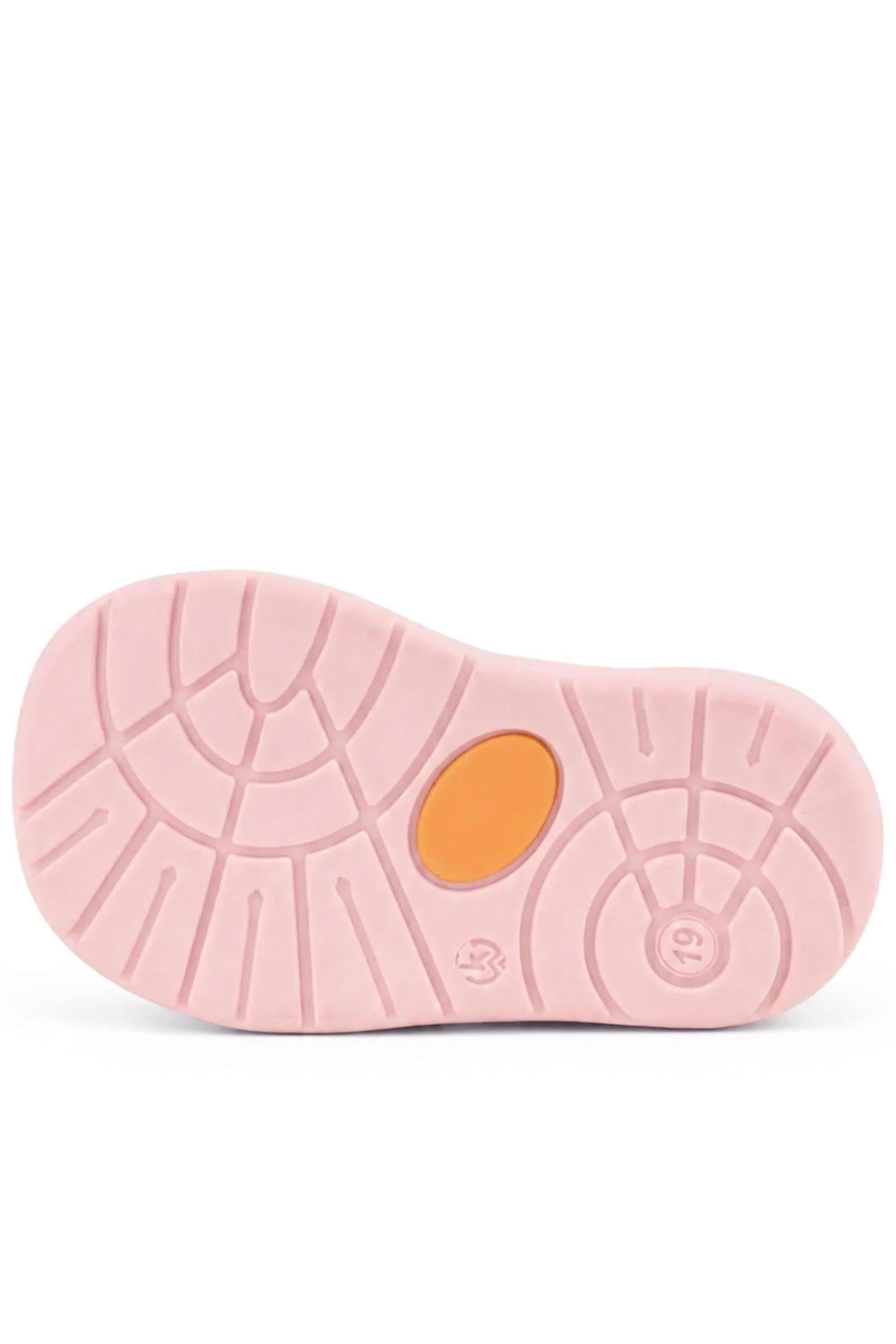 Rakerplus Hakiki Deri Cırt Cırtlı Mor Bebek Sandalet