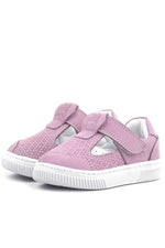 Rakerplus Bheem Hakiki Deri Pudra Cırtlı Bebek Sneaker Sandalet