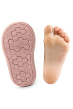 Rakerplus Shaun Hakiki Deri Pembe Cırtlı Anatomik Bebek Sandalet