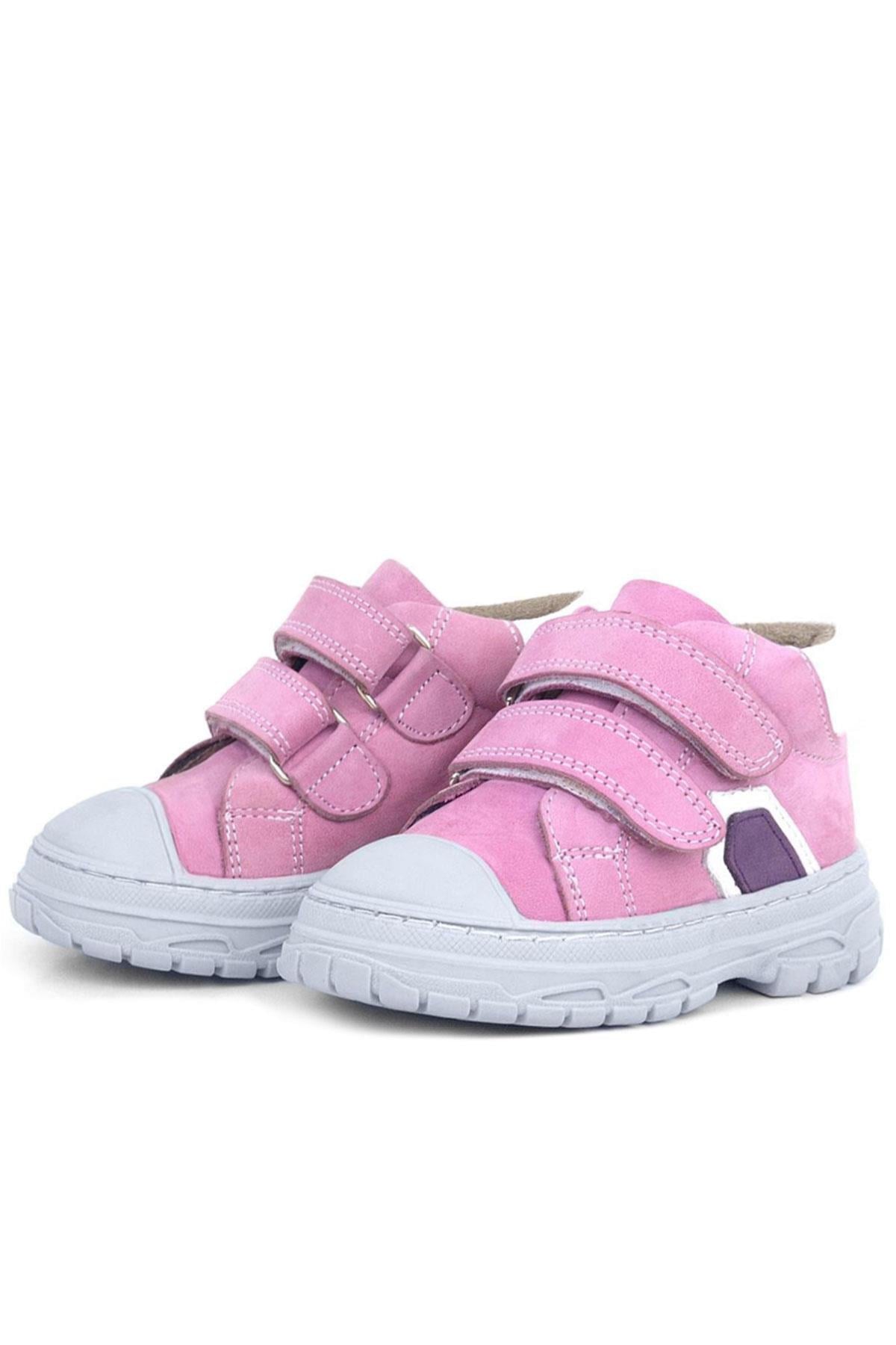 Rakerplus Tails Hakiki Deri Pembe Cırtlı Çocuk Spor Bot