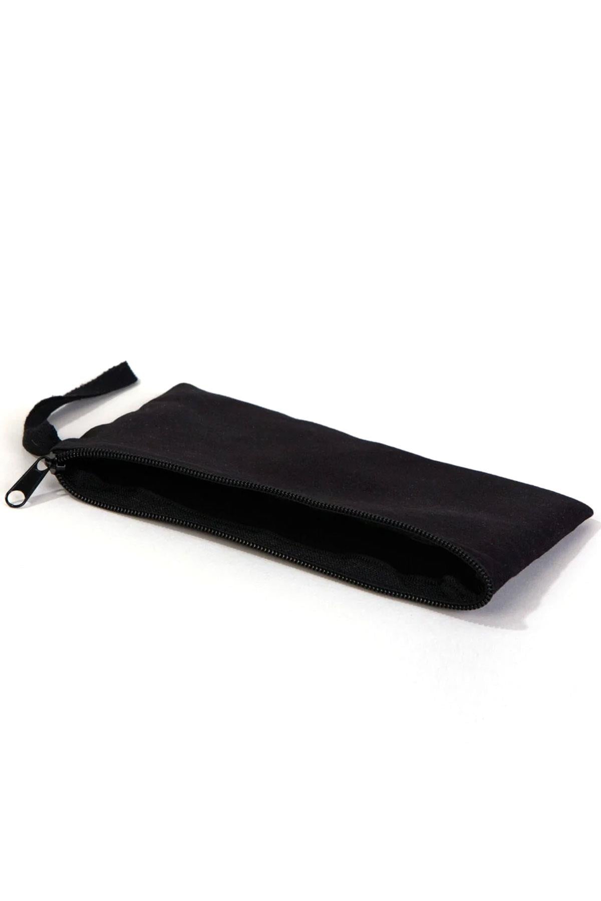 Rakerplus Siyah 21x10 cm Fermuarlı Gabardin Kumaş Kalemlik