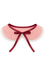 Rakerplus Vintage Tarz Kurdeleli Pembe Kız Çocuk Yakalık