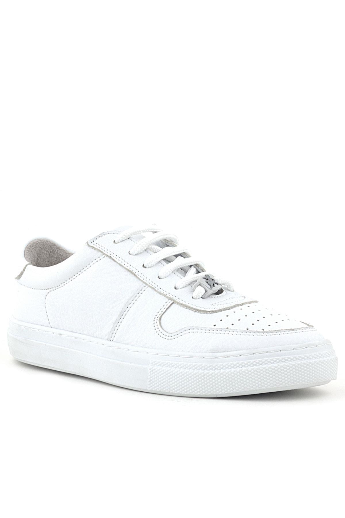 Rakerplus Hakiki Deri Beyaz Kız Çocuk Günlük Sneaker Ayakkabı