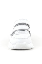 Rakerplus Hakiki Deri Beyaz Yüksek Tabanlı Kız Çocuk Sneakers Ayakkabı
