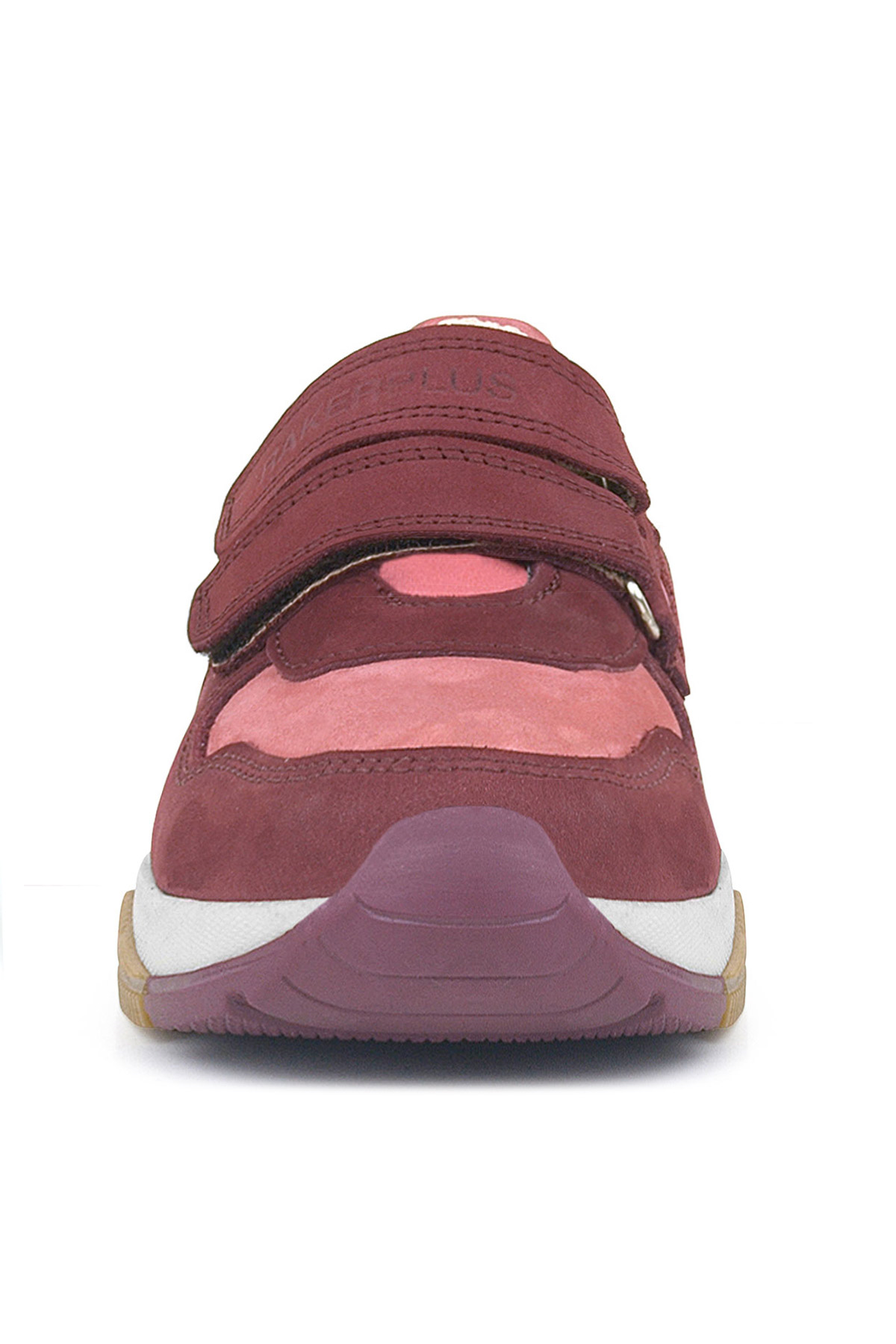 Rakerplus Hakiki Deri Bordo Pembe Kız Çocuk Sneakers Spor Ayakkabı
