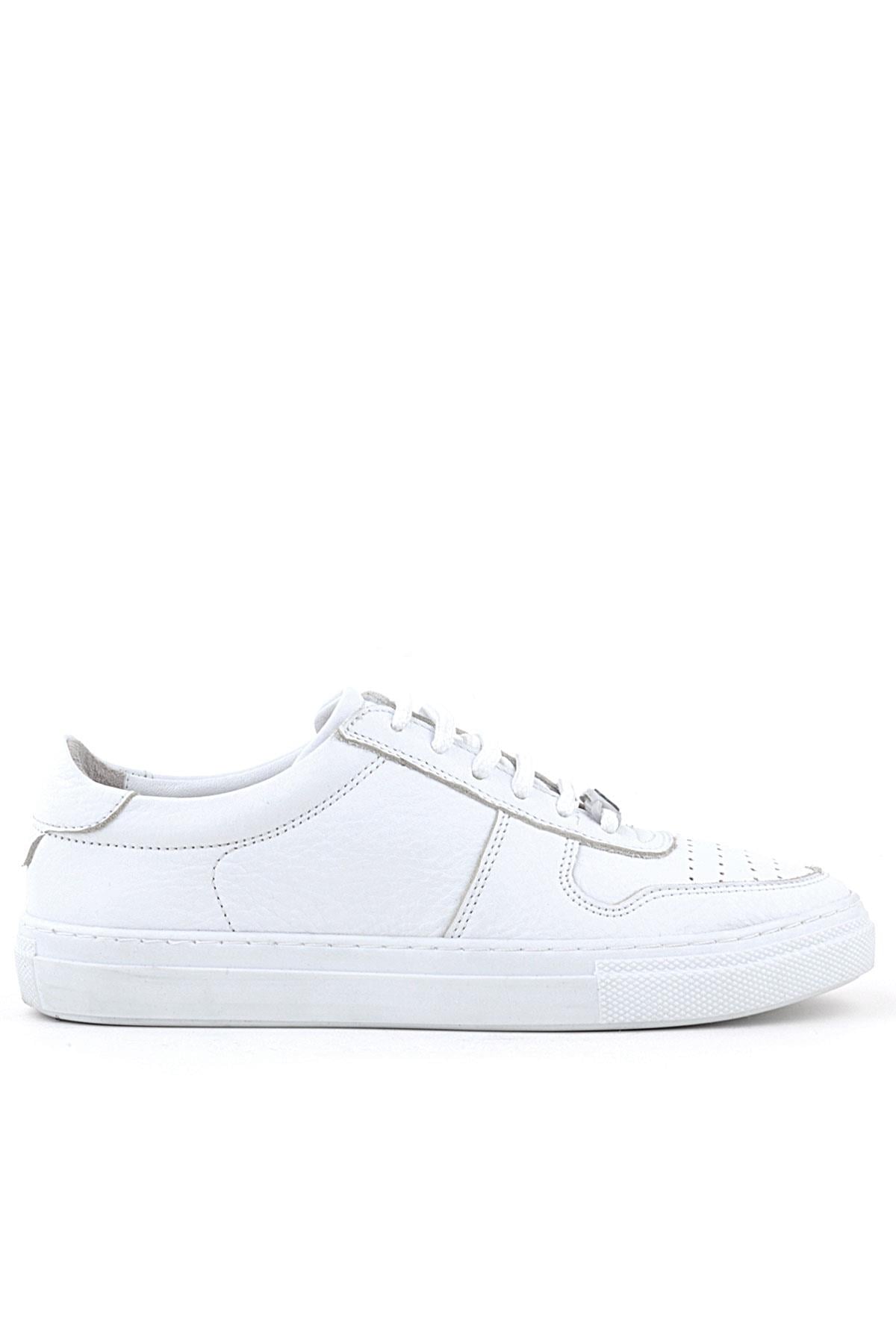 Rakerplus Hakiki Deri Beyaz Kız Çocuk Günlük Sneaker Ayakkabı