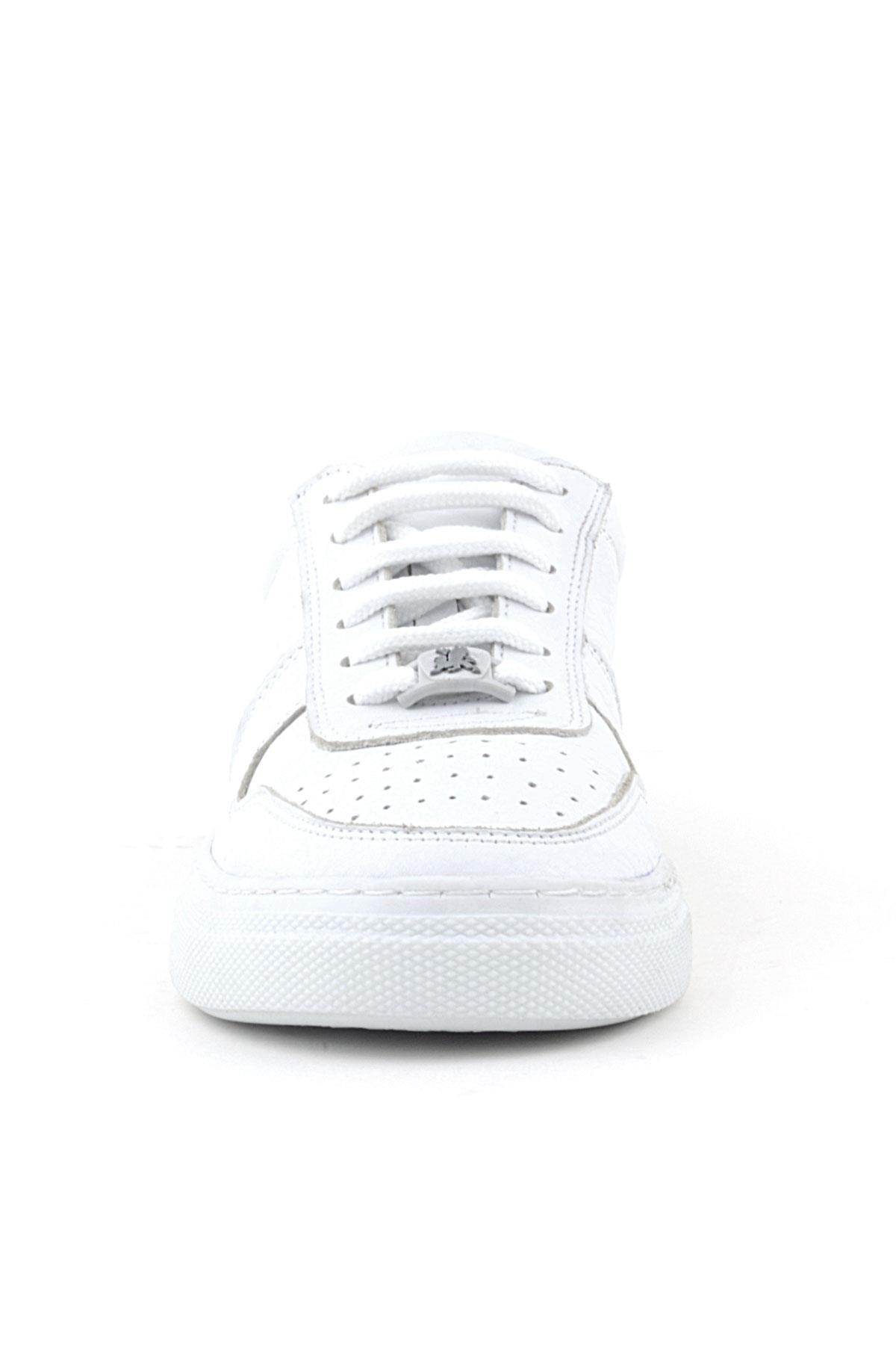 Rakerplus Hakiki Deri Beyaz Kız Çocuk Günlük Sneaker Ayakkabı