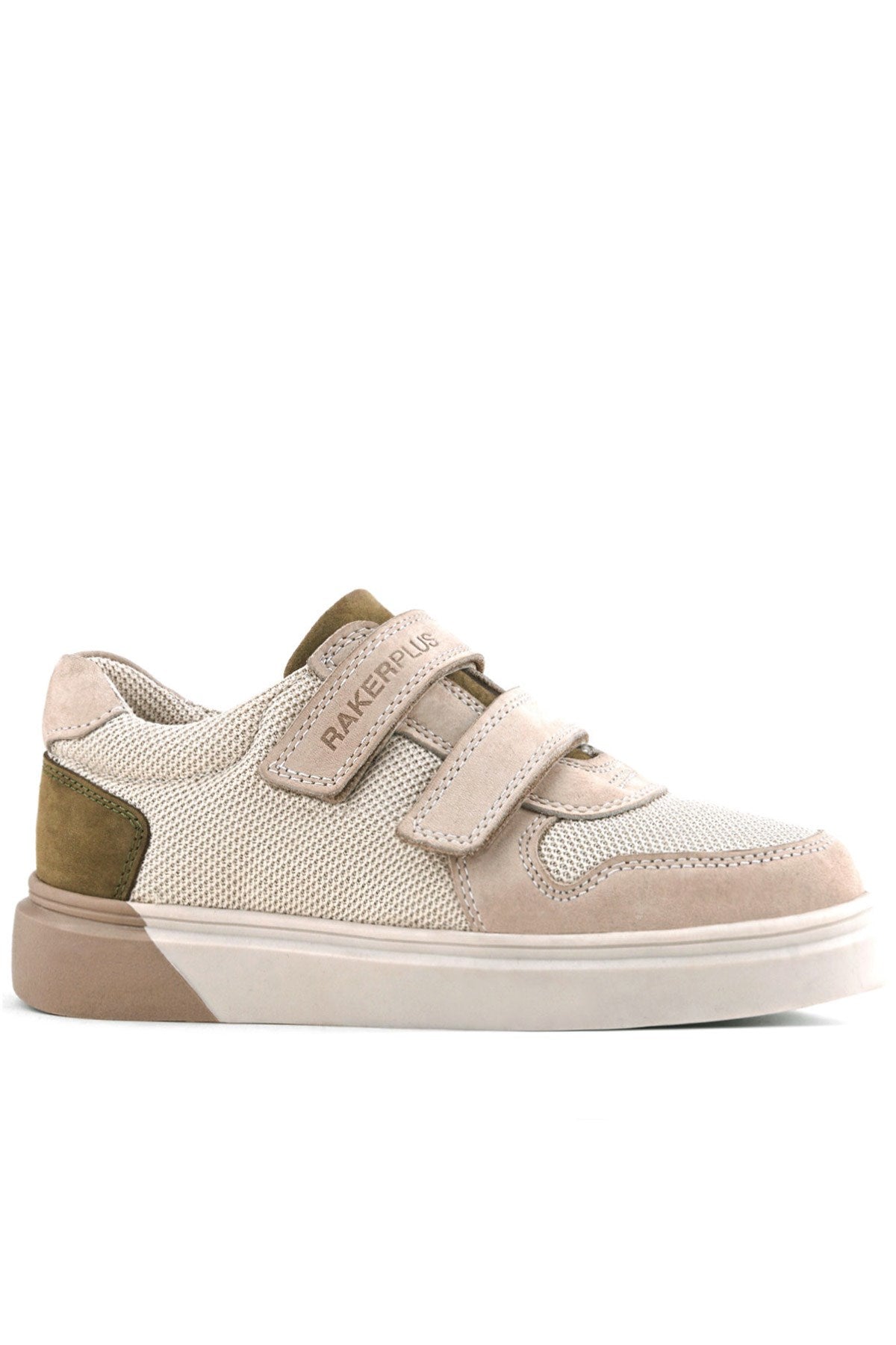 Rakerplus Hakiki Deri Nubuk Çift Cırtlı Çocuk Sneaker Spor Ayakkabı