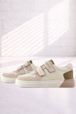 Rakerplus Hakiki Deri Nubuk Çift Cırtlı Çocuk Sneaker Spor Ayakkabı