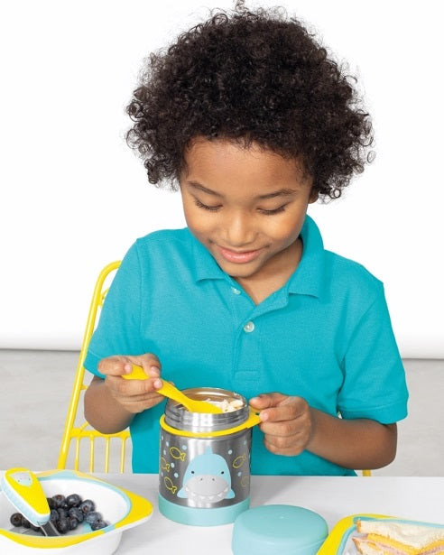 Skip Hop Zoo Paslanmaz Çelik Termos 325 ml Köpek Balığı