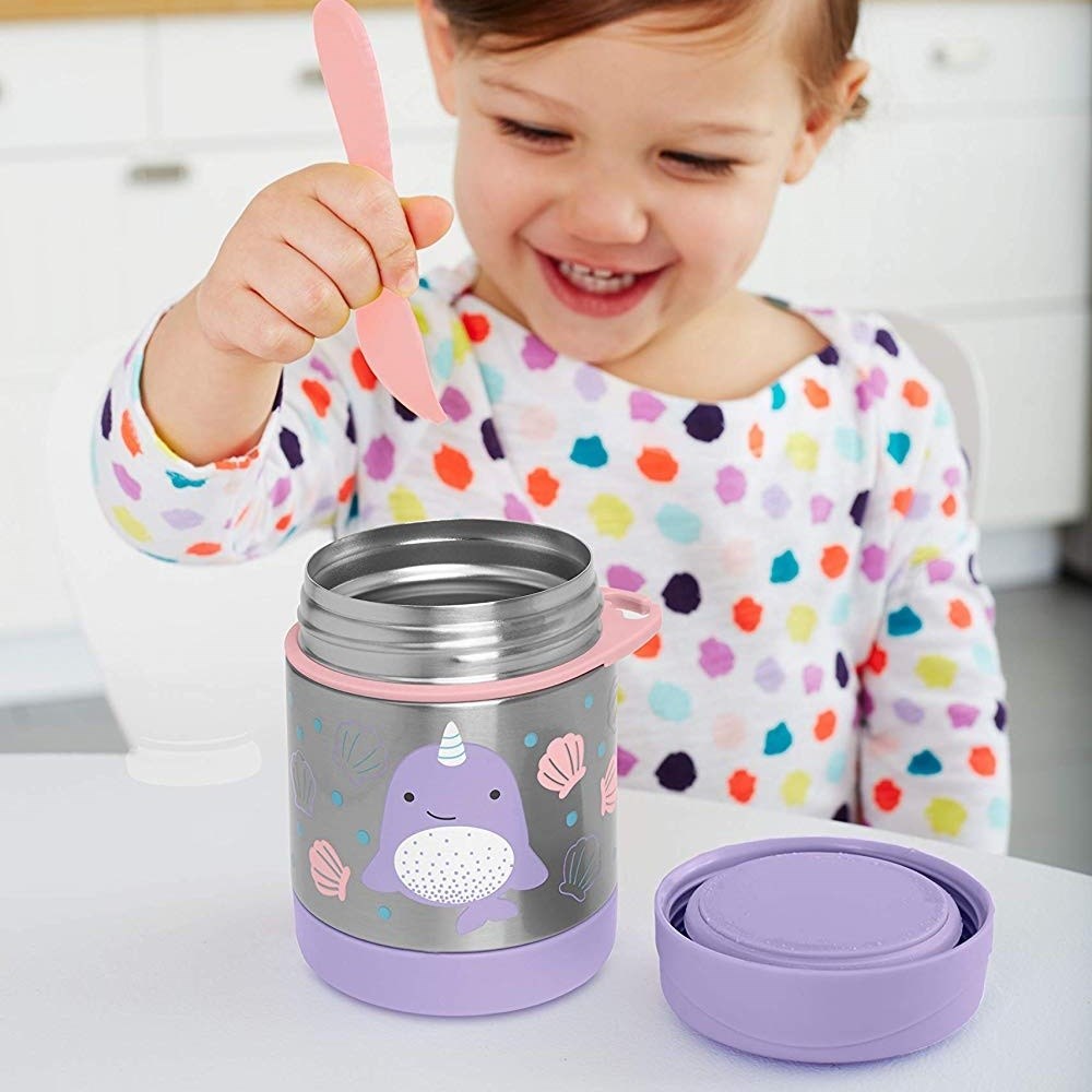 Skip Hop Zoo Paslanmaz Çelik Termos 325 ml Narwhal