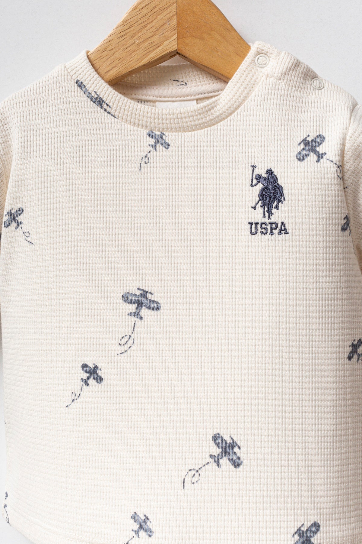 U.S. Polo Assn 2 li Takım USB2605 Ekru