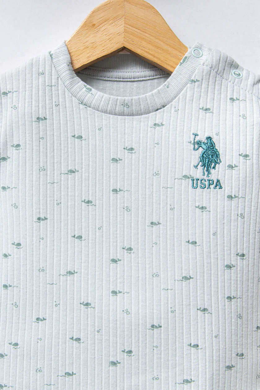 U.S Polo Bebek 2'Li Takım USB2311 Su Yeşili